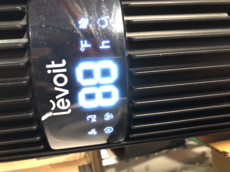 Photo 1 of LEVOIT Tower Fan, Oscillating Quiet Fan with Remote 25ft/s Velocity 25dB for Bedroom, Cooling Bladeless with 12 Speeds, 4 Modes,