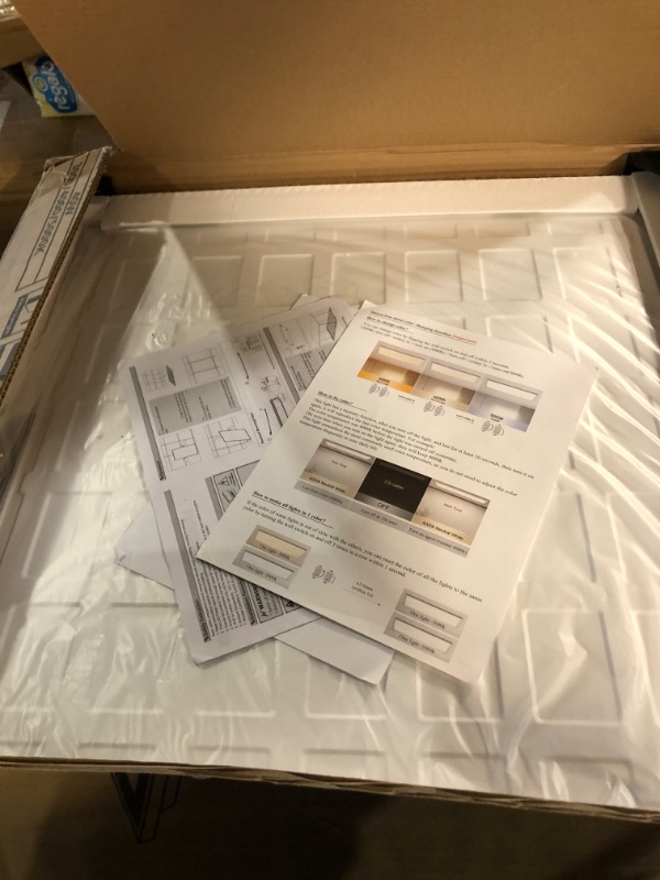 Photo 1 of [6 Pack] 2x2 LED Flat Panel Light - 3CCT [3000K/4000K/5000K], TRIAC Dimmable 40W 5000LM, Recessed Back-Lit Led Drop Ceiling Lights