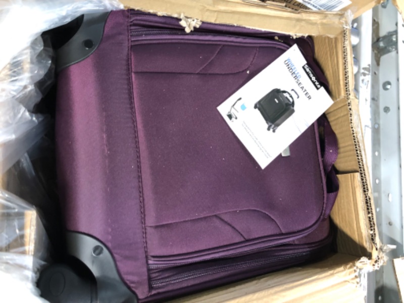 Photo 1 of Samsonite Underseat Carry-On Spinner with USB Port, Purple, One Size Purple