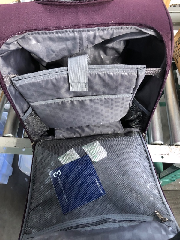 Photo 1 of Samsonite Underseat Carry-On Spinner with USB Port, Purple, One Size Purple