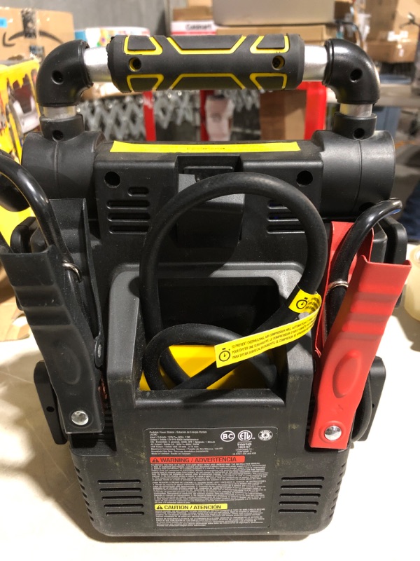 Photo 4 of *** sold for parts *** repair *** 
Stanley J5cpd Jump Starter/Power Station 1200 Peak Amp with 500 Watt Inverter