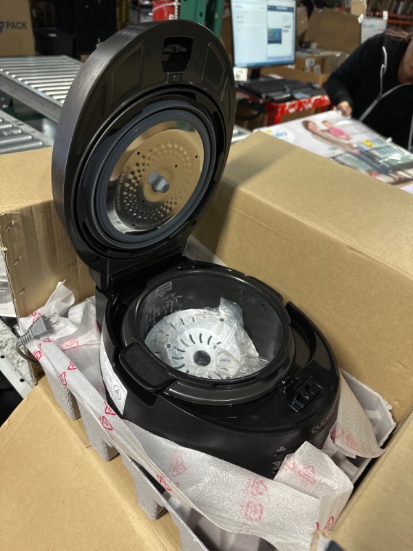 Photo 5 of CUCKOO CRP-RT0609FB | 6-Cup (Uncooked) Twin Pressure Rice Cooker & Warmer | 12 Menu Options: High/Non-Pressure Steam & More, Made in Korea | Black