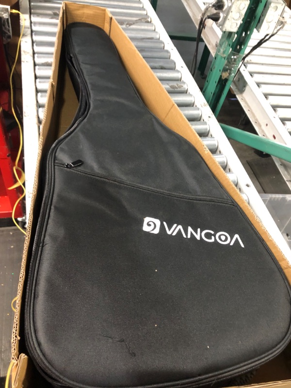 View 3 of Vangoa 12 String Guitar, Twelve String Guitar Acoustic Electric Cutaway Guitarr Bundle for Beginner Adults, Teens, Spruce Top, Bone Nut, Upgraded Starter Kit, Black Matte Right Handed black