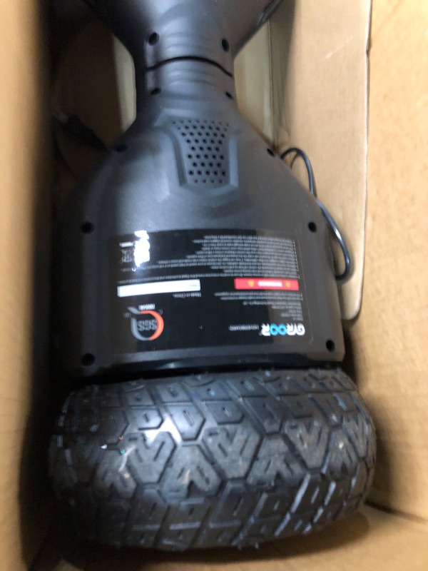 Photo 5 of **PARTS ONLY/SALE FINAL**
**NON-REFUNDABLE** // **SALE FINAL**  
Gyroor Warrior 8.5 inch All Terrain Off Road Hoverboard with Bluetooth Speakers and LED Lights, UL2272 Certified Self Balancing Scooter 1-black