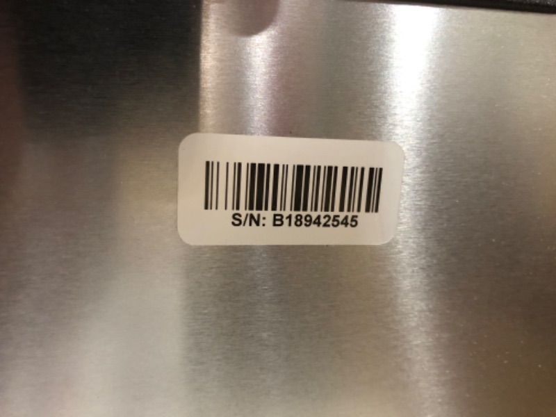 Photo 5 of ***DAMAGED - DENTED - SCRATCHED - SEE PICTURES - NO PACKAGING***
simplehuman Rectangular Dual Compartment Recycling Kitchen Step Trash Can, 46 Liter, Brushed Stainless Steel