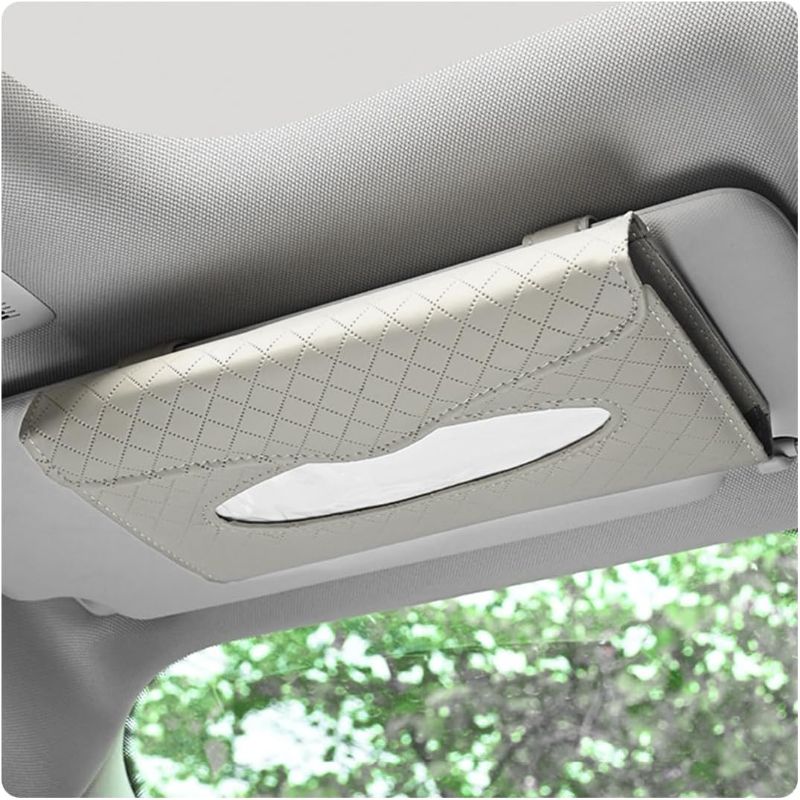 Photo 1 of 2 PACK Sylvil Car Tissue Holder, Automotive Sun Visor Napkin Holder