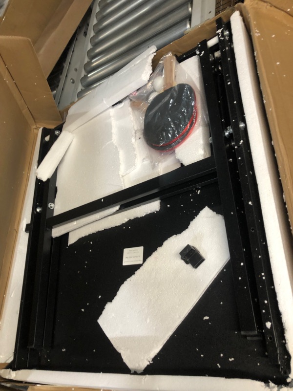 Photo 1 of GAOMON Portable Table Tennis Table, Mid-Size Ping Pong Table for Indoor Outdoor Foldable Table Tennis Table with Net,60 x 26 x 27.5inch