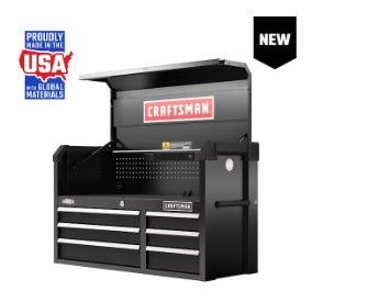 Photo 1 of CRAFTSMAN 2000 Series 40.5-in W x 24.7-in H 6-Drawer Steel Tool Chest (Black)