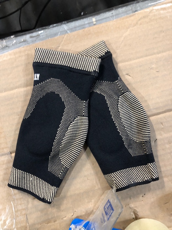 Photo 1 of NeoAlly Copper Ankle Support Brace Compression Sleeve with Silicone Gel Reduce Foot Swelling Pain Relief from Plantar Fasciitis and Achilles Tendon (Medium - 1 Pair)