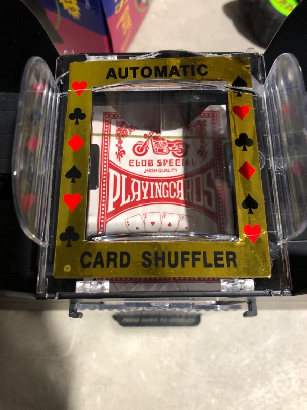 Photo 3 of * not functional * 
FONBEAR 6 Deck Automatic Card Shufflers (Playing Cards Included) - Battery-Operated Electric Shuffler 