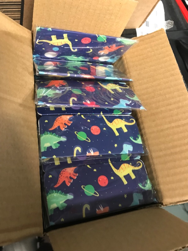 Photo 2 of Dervea 12-pack Dinosaur Paper Binoculars, Party Favors for Kids Birthday Goodie Bags, Small Telescope 3x magnification Printed Theme Space Dinosaur, Boys Return Gifts Educational Toys (dinosaur theme)