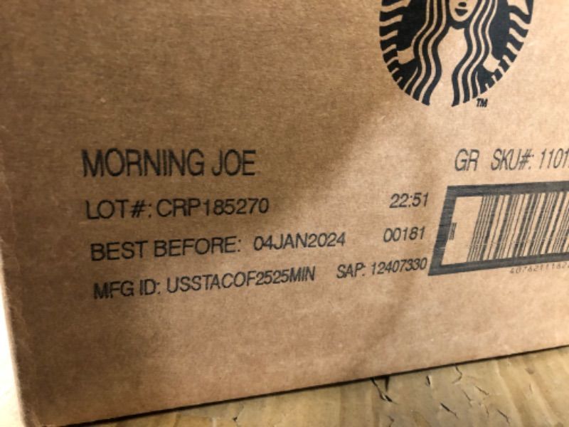 Photo 1 of *Expired* Starbucks Ground Coffee Dark Roast Coffee Morning Joe 6 bags (12 oz each)