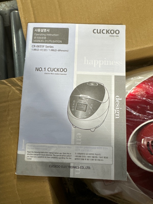 Photo 4 of ***READ NOTES***CUCKOO CR-0655F | 6-Cup (Uncooked) Micom Rice Cooker 