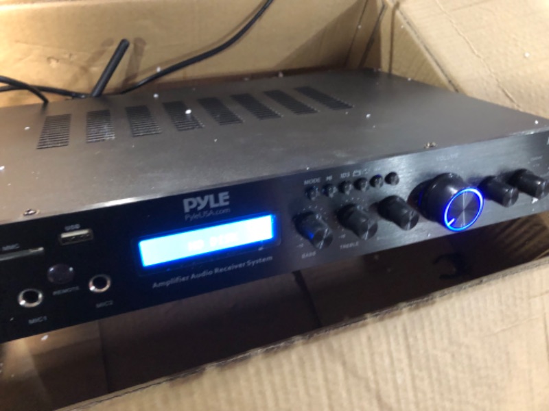 Photo 3 of Pyle Wireless Bluetooth Audio Amplifier - 5 Channel Sound Stereo Amp for Home Speakers