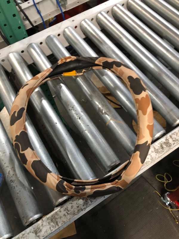 Photo 4 of Browning Steering Wheel Covers for Car, Truck, and SUV, Durable Steering Wheel Cover Protection, Arms Co. (Tan Duck Camo)