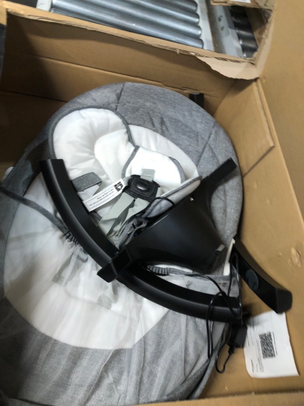 Photo 4 of 4moms MamaRoo Multi-Motion Baby Swing, Bluetooth Baby Swing with 5 Unique Motions, Grey