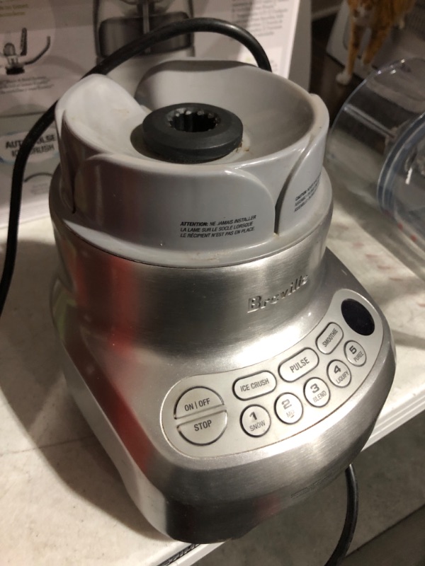 Photo 5 of *NON FUNCTIONAL*FOR PARTS ONLY**
Breville Fresh and Furious Blender, Silver, BBL620SIL