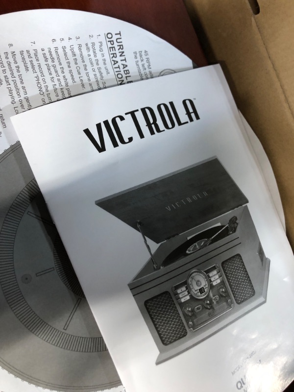 Photo 3 of Victrola Nostalgic 6-in-1 Bluetooth Record Player & Multimedia Center with Built-in Speakers 