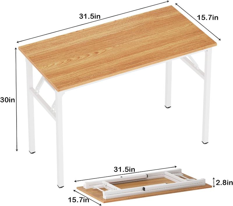 Photo 1 of ***EDGES DAMAGED***
Need Small Computer Desk 31.5 inches Folding Table