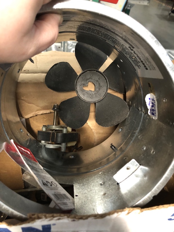 Photo 2 of **PARTS ONLY NON RETURNABLE** 
505 Exhaust Fan, White Vertical Discharge Ceiling Ventilation Fan, 8.5 Sones, 200 CFM, 8" 8-Inch 180 CFM 6.5 Sones Fan