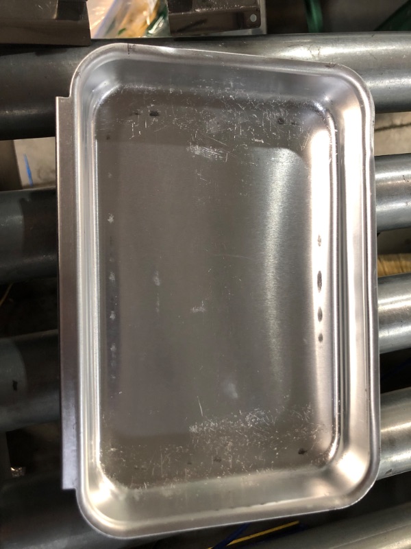 Photo 10 of *** MINOR DAMAGE*SMALL BENDS*SOME SCRATCHES*PICTURED***
Replacement Grease Tray Set  Universal Grill Drip Pan with Catch Pan Holder and 5-Pack Liner, 18”-24” 