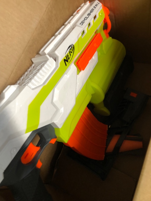 Photo 2 of **DOES NOT WORK**MISSING AMMO**
NERF Modulus Demolisher 2-in-1 Motorized Blaster,