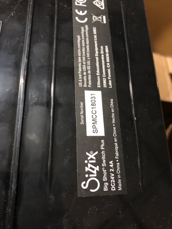 Photo 4 of Sizzix Big Shot Switch Plus (Black) Inspired by Tim Holtz, Electric Die Cutting and Embossing Machine (9-inch Opening), 665300 Big Shot Switch Plus Machine (Black) Inspired By Tim Holtz Big Shot Plus