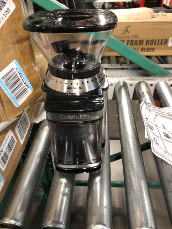 Photo 1 of **SOLD FOR PARTS ONLY**Cuisinart Supreme Grind Burr Mill-brushed Chrome, Sliver, Automatic