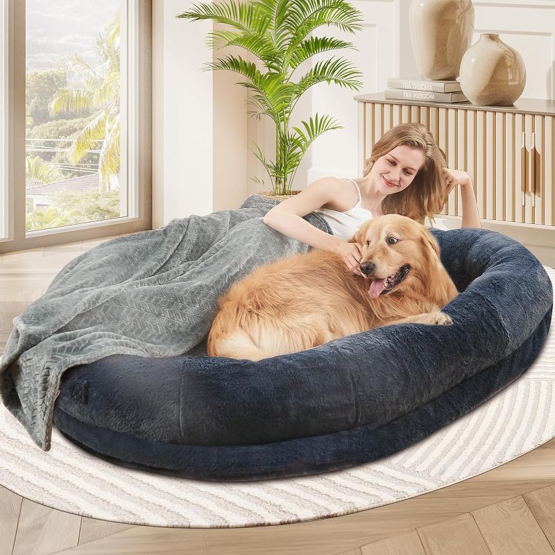 Photo 1 of ** ITEM IS DIRTY **
Human Dog Bed for Adult, Dog Bed for Humans (72"x48"x10")