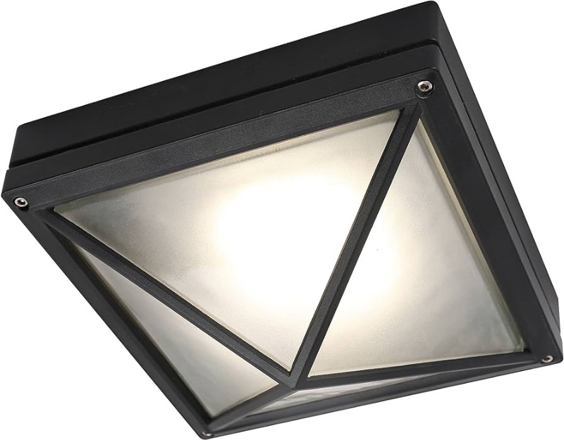 Photo 1 of ** SEE NOTES**
AA Warehousing in. 1-Light LED Flush Mount Ceiling Light in Black Finish