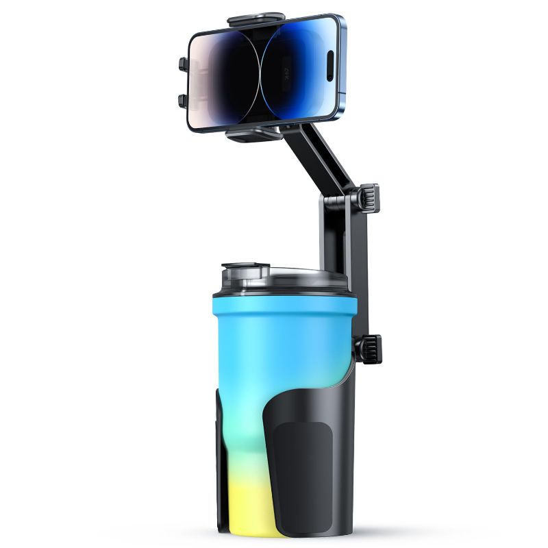 Photo 1 of Cup Holder Phone Mount for Car with Drink Cup Expander Compatible with iPhone, Samsung, All 4-7"