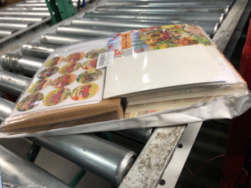 Photo 1 of 120 Sets Bulk Thanksgiving Cards with Envelopes Stickers Assortment 6 Designs 4X6