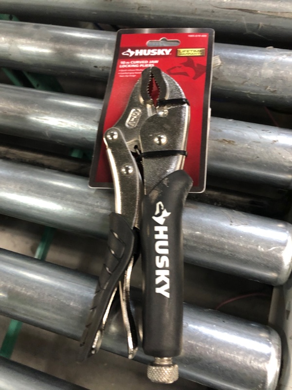 Photo 2 of 10 in. Curved Jaw Locking Pliers with Rubber Grip
