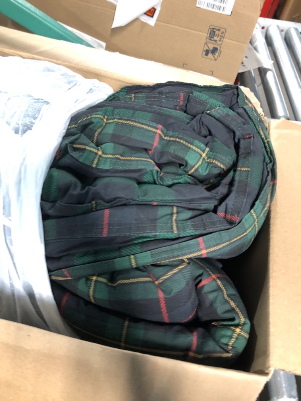 Photo 1 of Eddie Bauer - Queen Duvet Cover Set, Reversible Cotton Bedding with Matching Shams, Plaid Home Decor with Button Closure (Woodland Tartan Green, Queen)