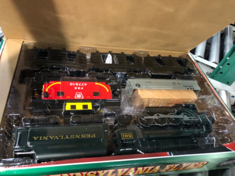 Photo 2 of **NON REFUNDABLE NO RETURNS SOLD AS IS**
**PARTS ONLY**Lionel Pennsylvania Flyer battery-powered Train Set with Remote + Inner Loop Track Expansion Pack Complete Set 