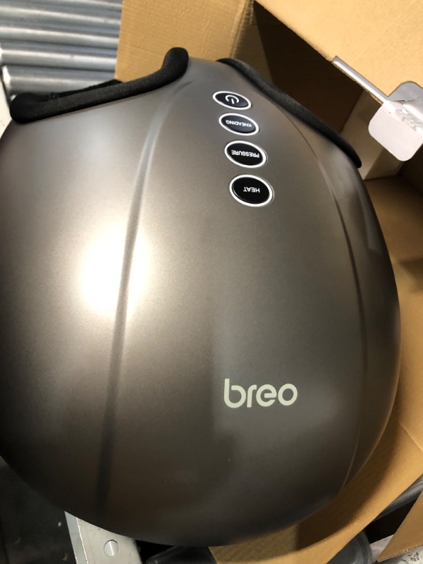 Photo 3 of Breo Foot Massager Machine with Heat, Shiatsu Deep Tissue Kneading, Rolling Massage for Relief, Fits Feet Up to Men Size 12 