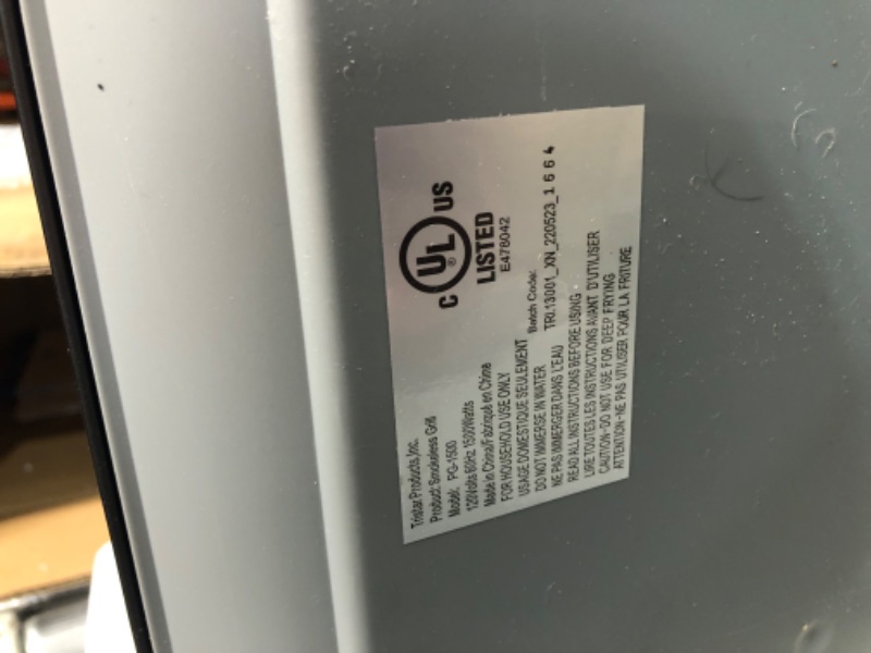 Photo 1 of **DID NOT TURN ON** Power XL Smokeless Electric Indoor Removable Grill and Griddle Plates,1500 Watt, 21X 15.4X 8.1