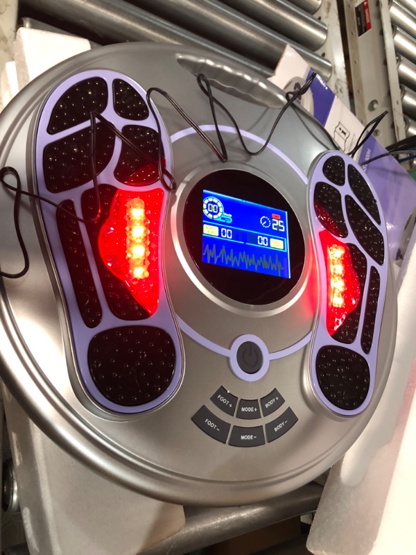 Photo 2 of Creliver EMS & TENS Foot Circulation Stimulator - Electric EMS Foot Massager25 Modes 99 Intensities 4 Pads, TENS Unit for Feet Neuropathy