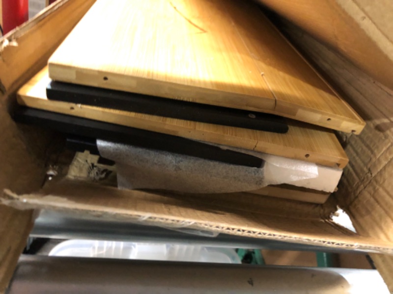 Photo 1 of HOMEKOKO Double Oversized Bread Box, Two-layer Extra Large Bread Box for Kitchen Counter, Wooden Large Capacity Bread Storage Bin with Cutting Board (Black)