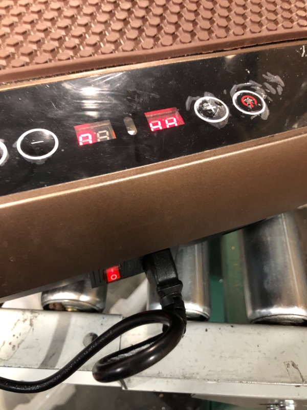 Photo 5 of **USED, DAMAGED, NO REMOTE OR BANDS** EILISON Vibration Plate Exercise Machine - Vibration Fitness Platform   (Bolt Brown)