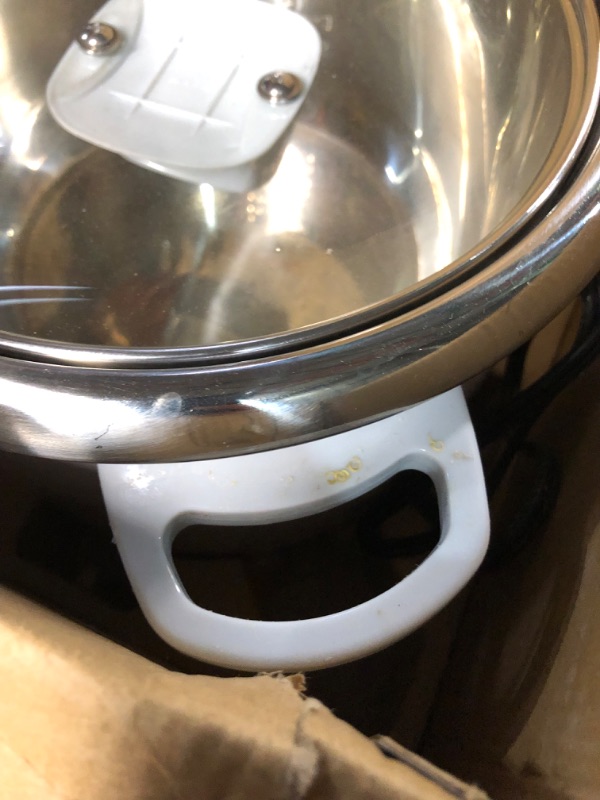 Photo 6 of **USED, DIRTY** Simply 14-Cup Stainless Steel White Rice Cooker with Measuring Cup and Serving Spatula