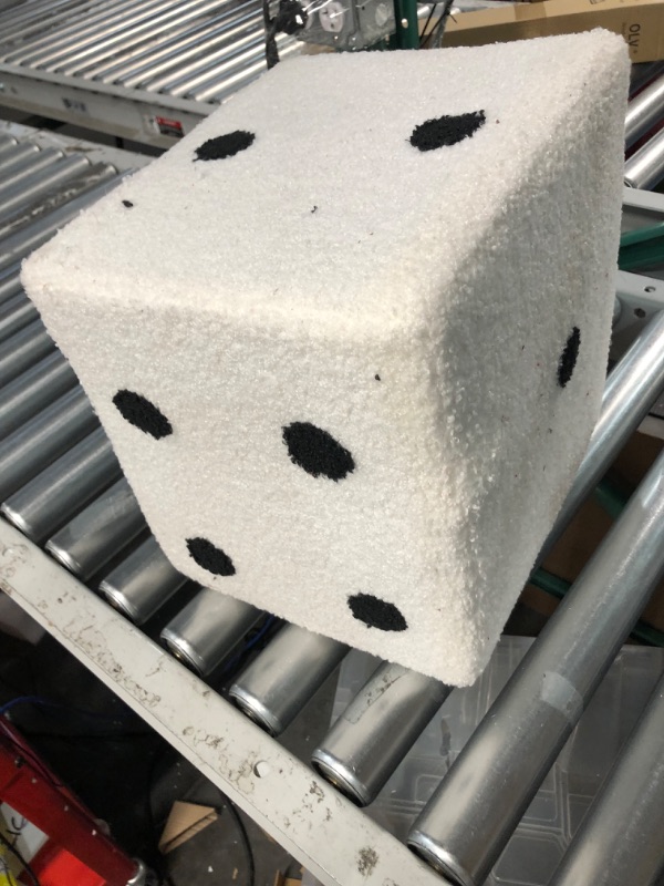 Photo 4 of **USED DIRTY** Naroote Foot Rest for Couch, Foot Stool Under Desk, Smooth Touch Simple Cube Stool Dice 29x29x25cm White