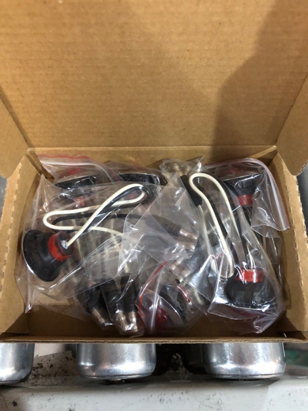 Photo 1 of 6PCS Sealed Waterproof 3/4" Red Mini Round Clearance LED Front Rear Side Indicator *2PACK*