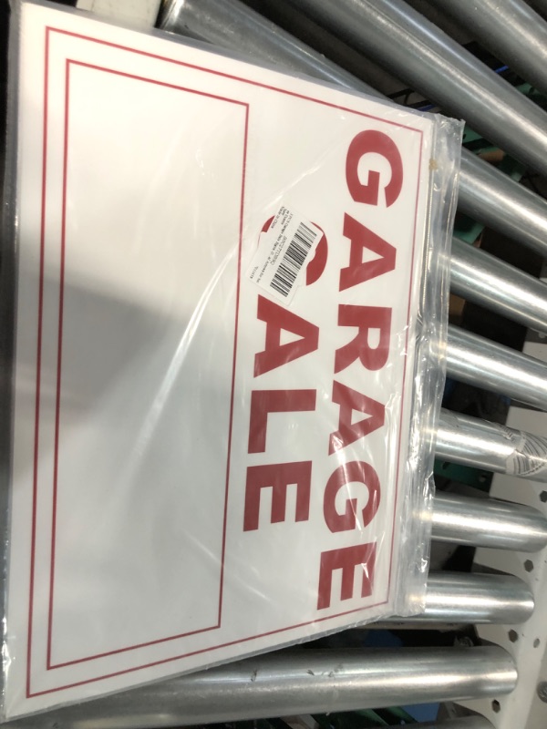 Photo 2 of 3 PCS Garage Sale Signs, Garage Road Signs With Metal Stakes 12 x 16 Inches