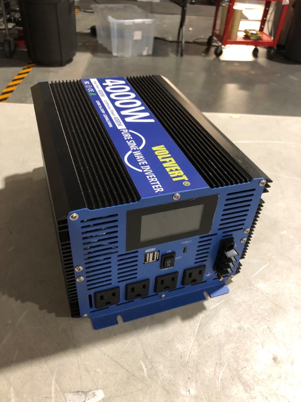 Photo 6 of 4000W Pure Sine Wave Power Inverters DC 12V to AC 110V 120V with Type-C Port 4 AC Outlets Dual USB