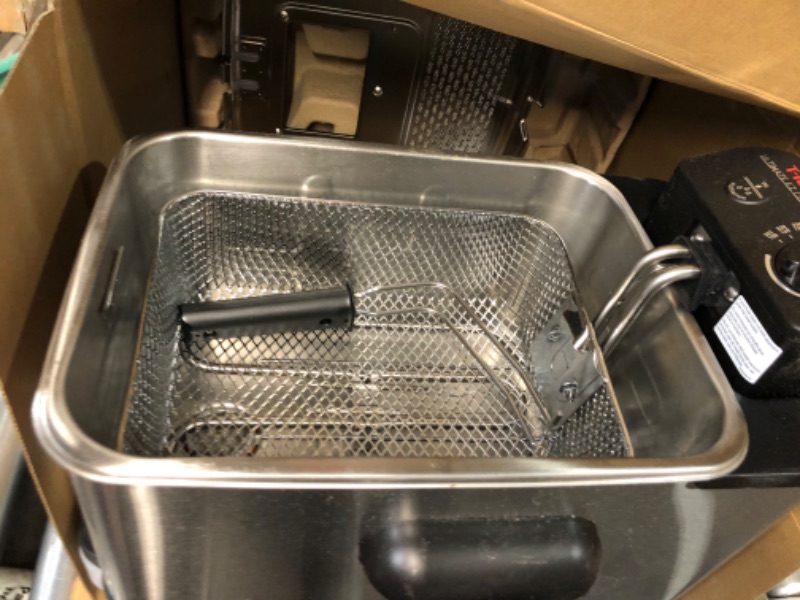 Photo 3 of ***DIRTY READ NOTES***T-fal Deep Fryer with Basket, Stainless Steel, Easy to Clean Deep Fryer