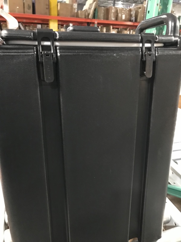 Photo 1 of ***STOCK PHOTO ITEM BLACK****  Cambro (500LCD110) 4-3/4 gal Beverage Carrier - Camtainer®, Black