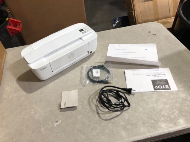 Photo 2 of ***USED - POWERS ON - UNABLE TO TEST FURTHER***
HP DeskJet 3772 All-in-One Wireless Color Inkjet Printer, Scan and Copy, Instant Ink Ready, T8W88A