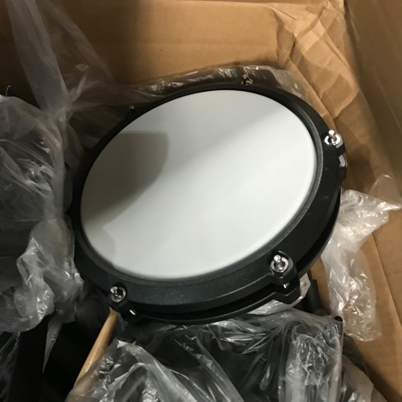 Photo 2 of ***USED - UNABLE TO TEST - LIKELY MISSING PARTS***
Alesis Nitro Max Kit Electric Drum Set with Quiet Mesh Pads, 10" Dual Zone Snare, Bluetooth, 440+ Sounds