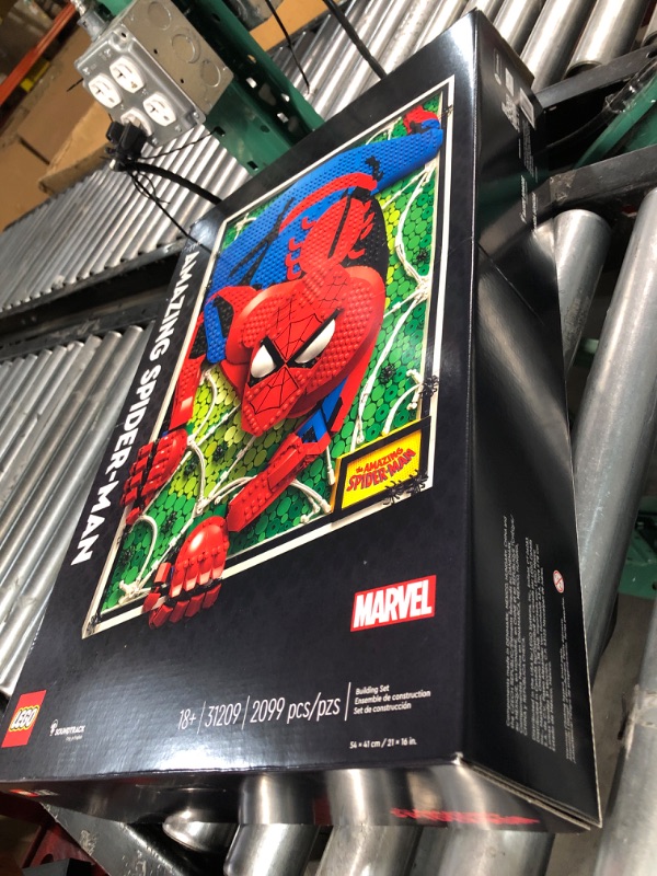 Photo 3 of  **FACTORY SEALED**  LEGO Art The Amazing Spider-Man 31209 Build & Display Home Decor Wall Art Kit,